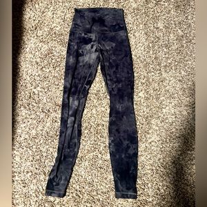 Lululemon align size 4 tye dye super high rise leggings